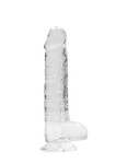 The BuzzPinky Realistic Dildo with Balls - 8"/ 20 cm BuzzPinky