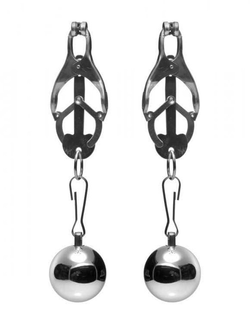 Master Series Deviant Monarch Weighted Nipple Clamps Master Series