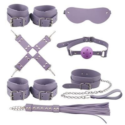 BuzzPinky Leather bondage set 8 kits Dusk