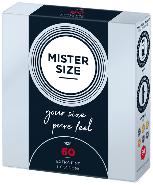 MISTER SIZE 60 3 Pack Condoms