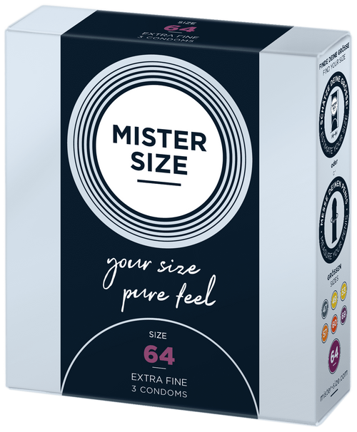 MISTER SIZE 64 3 Pack Condoms