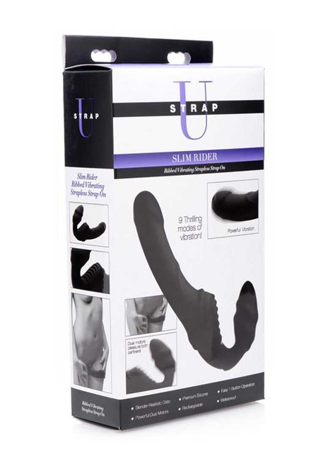 Slim Rider Vibrating Strapless Strap On xr brands