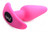 21X Vibrating Silicone Butt Plug w/ Remote Control - Pink
