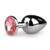 Easytoys Anal Collection Metal Butt Plug No. 1 - Silver/Pink