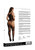 Lace Suspender Bodystocking with Round Neck Plus Size