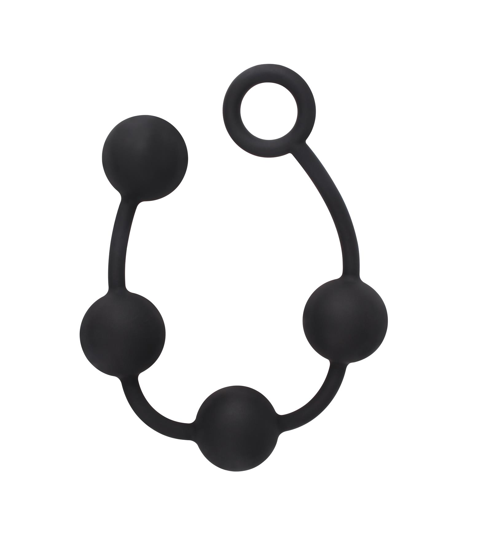 Black Mont Anal Beads (Various Sizes) Large