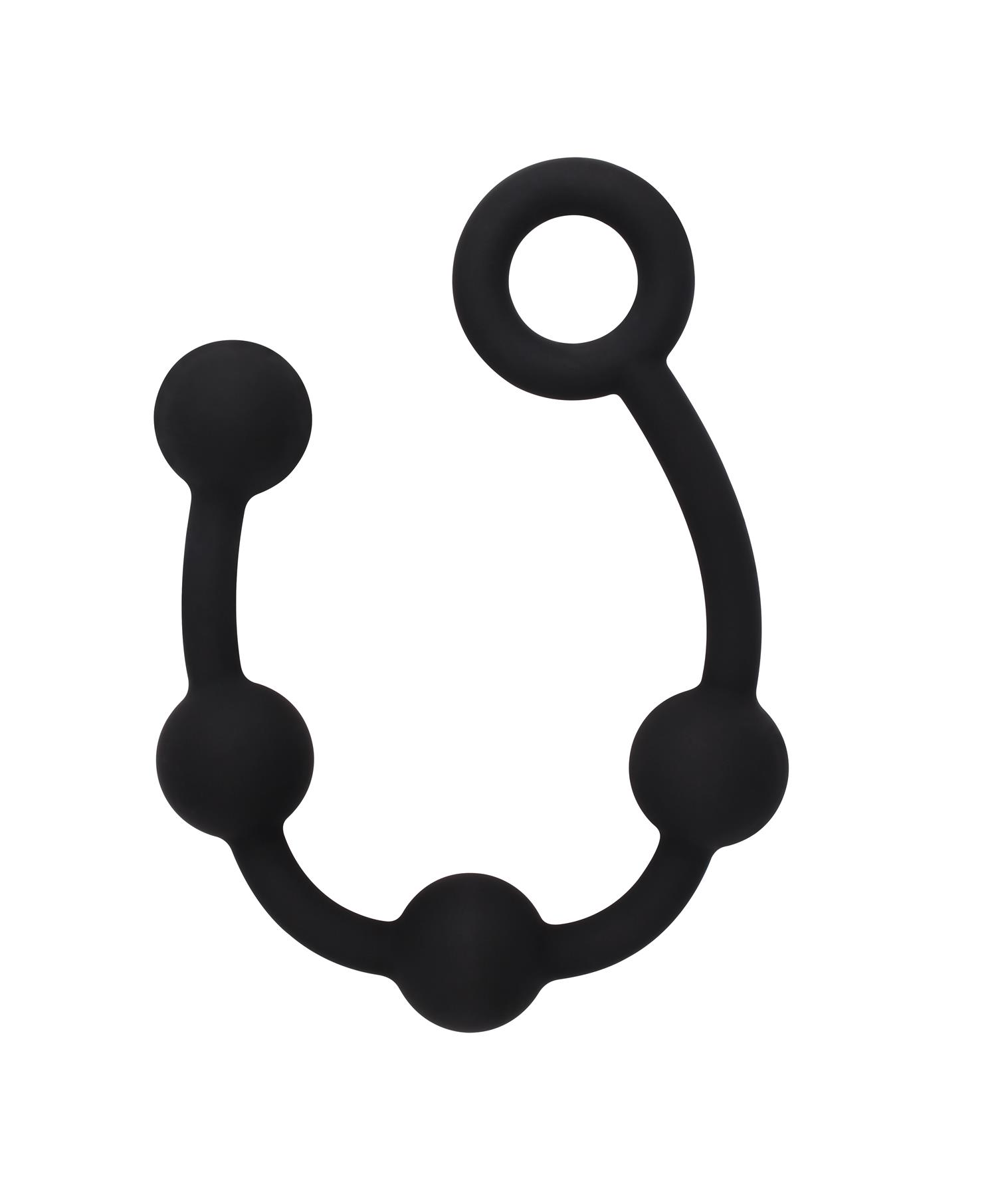 Black Mont Anal Beads (Various Sizes) Small