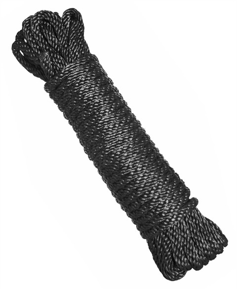 Master Series Karada Black Bondage Rope 25 Feet