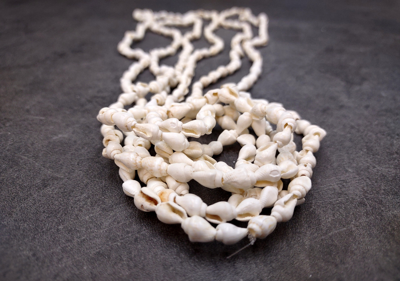 White Nassa Shell Necklace Leis (3 leis inch x 34