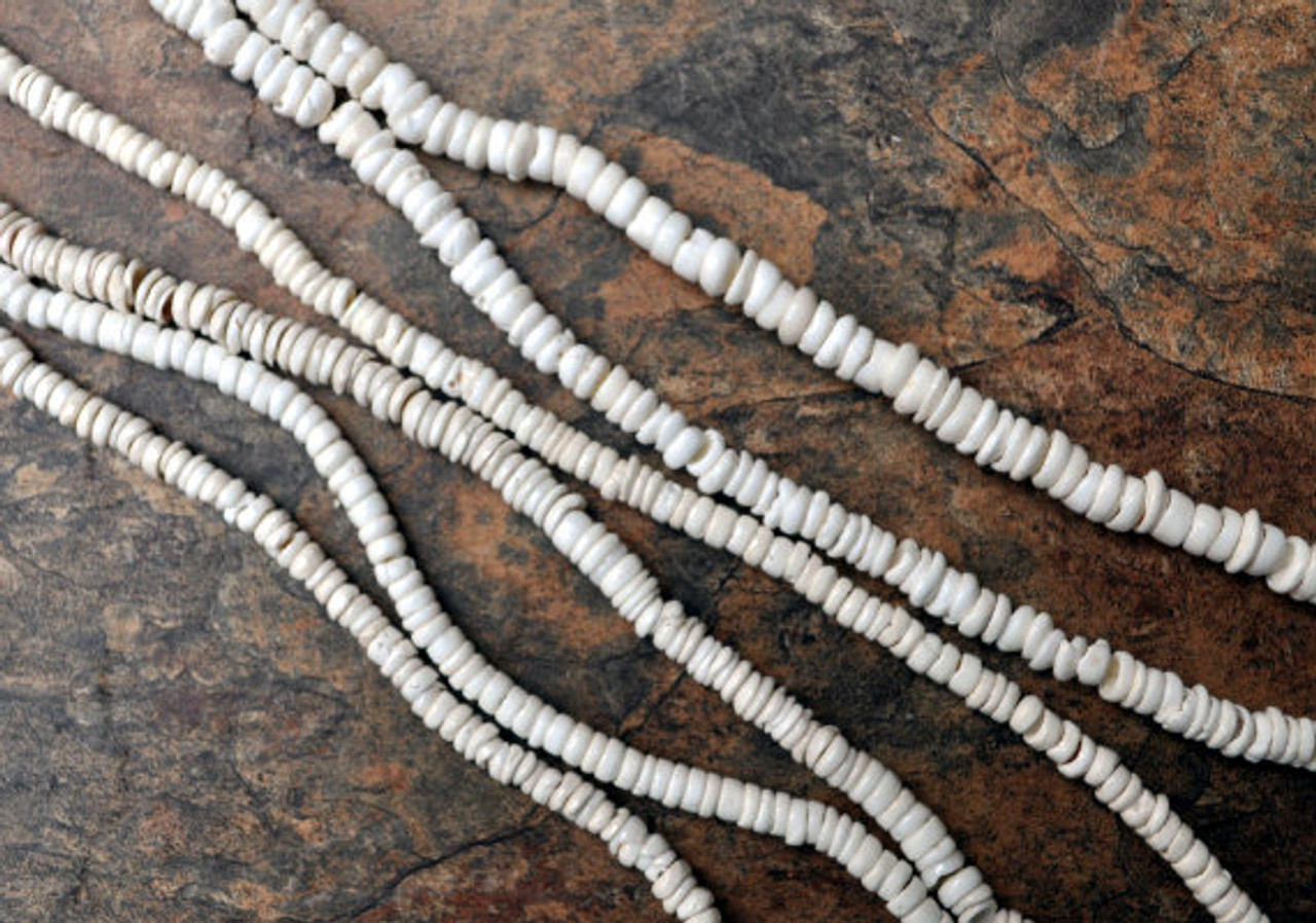 White Puka Shell Necklace 51520 – VintageDreamBeads