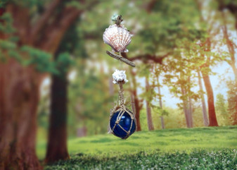 Hanging Nautical Garland Blue Glass Float Shells (1 Garland approx. 20 x 5 inches) Blue Glass Driftwood Float Shells Mobile for beach decor! Copyright 2025 SeaShellSupply.com.