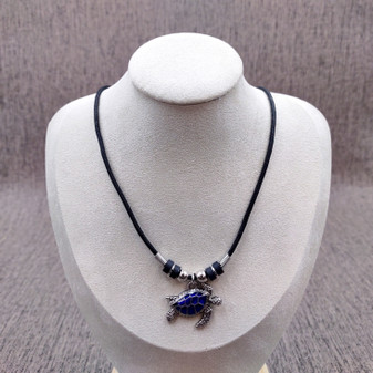 Sea Turtle Colorful Necklace Mood Pendant (1 turtle necklace approx. 18+ inches AROUND) Sea Turtle Pendant Necklace for wearing & gifting! Copyright 2025 SeaShellSupply.com.