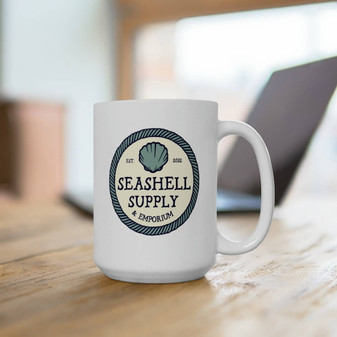 Seashell Supply Ceramic Mug 15oz White