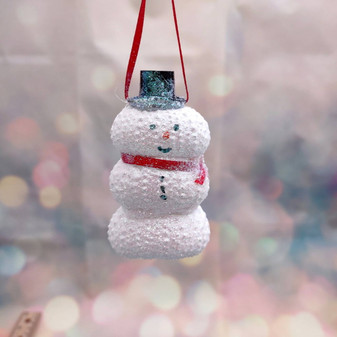 Sea Urchin Snowman Xmas Ornament (1 urchin snowman approx. 3+ inches) Sea Urchin Snowman Ornament for gifts & holiday decorating!