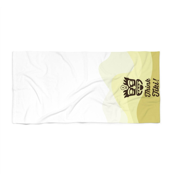 Think Tiki! Wave Pattern Polycotton Beach Towel (30x60 inch Polycotton Beach Towel by Seashell Mart & Emporium)
