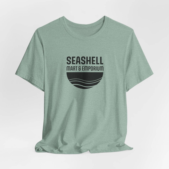 Black Logo Shirt Seashell Mart & Emporium (Unisex Jersey Short Sleeve Tee By Seashell Mart And Emporium) - 7 colors