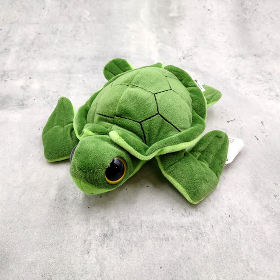 Big Eyed Sea Turtle Plush Animal (1 stuffed animal approx. 6+ inches long) Large Eyed Plush Sea Turtle Toy ideal gift for someone special! Copyright 2025 SeaShellSupply.com