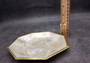 Gold Edged Octagon Capiz Shell Dish (1 shell dish approx. 6.5 inches) Gold Accent Capiz Shell Dish for any vintage retro coastal home!