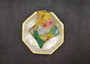 Gold Edged Octagon Capiz Shell Dish (1 shell dish approx. 8 inches) Gold Accent Capiz Shell Dish for any vintage retro coastal home!