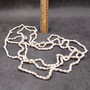 White Nassa Shell Necklace Leis (3 leis approx. 0.20+ inch x 34 inch CIRCUMFERENCE) Beautiful seashell necklace for beach outfits or a gift!