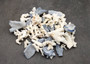 Image of Small Coral Pieces Blue White Brown Mix (approx. 1 pound 0.5-1.5+ inches) Assorted coral chunks for coastal art craft projects or display!