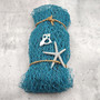 Green Blue Fishing Net Recycled Commercial (1 net approx. 4x10+ feet) Sustainable Clean Used Teal Fish Netting for decoration & parties!
