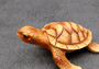 Sea Turtle Figurine Brown Wood Style (1 turtle approx. 3+ inch long) Resin sea turtle figurine for coastal beach home display & decoration!