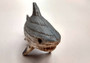 Great White Shark Figurine Wood Grain Resin (1 shark approx. 6+ inch) Brown Blue Wood Grain Shark figure for beach home décor & display!