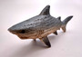 Great White Shark Figurine Wood Grain Resin (1 shark approx. 6+ inch) Brown Blue Wood Grain Shark figure for beach home décor & display!