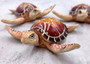 Brown Sea Turtle Figurine Painted Resin (1 turtle approx. 4 inches long) Brown Painted Resin Sea Turtle Figure for coastal home décor!