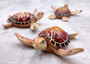 Brown Sea Turtle Figurine Painted Resin (1 turtle approx. 4 inches long) Brown Painted Resin Sea Turtle Figure for coastal home décor!