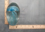 Jellyfish Glass Egg Light Blue Paperweight Glow In The Dark (1 figurine approx. 4.5 inches tall) Large Glass Sea Jellies make great gifts!