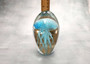 Jellyfish Glass Egg Light Blue Paperweight Glow In The Dark (1 figurine approx. 4.5 inches tall) Large Glass Sea Jellies make great gifts!