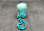 Jellyfish Glass Egg Green Blue Paperweight Glow In The Dark (One orb approx. 3.5 inches tall) Glass Sea Jellies statuettes make great gifts!