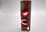 Tropical Tiki Face Totem Large Painted Turtle (1 pole approx. 8 inches tall) Painted Tiki Face Totem Pole for tiki island home decor!
