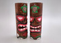 Tropical Tiki Face Totem Large Painted Turtle (1 pole approx. 8 inches tall) Painted Tiki Face Totem Pole for tiki island home decor!