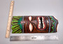 Tropical Tiki Mask Face Large Painted Wood Palm Crown (1 mask approx. 12 inches tall) Painted Tiki Mask hanging surfside home decoration!