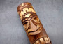 Tropical Tiki Face Totem Large Unpainted Crown (1 pole approx. 8 inches tall) Unpainted Tiki Face Totem Pole for tiki island home decor!