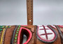 Tropical Tiki Mask Face Large Painted Wood Red Sunglasses (1 mask approx. 12 inches tall) Painted Tiki Mask hanging island home decoration!