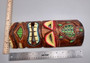 Tropical Tiki Mask Face Large Painted Wooden Turtle (1 mask approx. 12 inches tall) Colorful Painted Tiki Mask to hang in a seaside home!