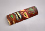 Tropical Tiki Mask Face Large Painted Wooden Turtle (1 mask approx. 12 inches tall) Colorful Painted Tiki Mask to hang in a seaside home!