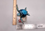 Blue Sea Turtle Figurine on Coral Painted Resin (1 turtle approx. 5+ inches) Blue Painted Resin Turtle Figure for coastal home décor!
