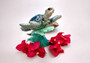 Blue Sea Turtle Figurine on Wave Painted Resin (1 turtle approx. 5+ inches) Blue Painted Resin Turtle on Wave for coastal home décor!