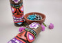 Tropical Tiki Face Totem Painted Flower (1 pole approx. 6 inches tall) Painted Tiki Face Totem Pole for colorful island home decor!