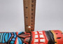 Tropical Tiki Face Totem Painted Lines Dots (1 pole approx. 6 inches tall) Painted Tiki Face Totem Pole for colorful island home decor!