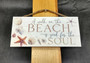 Beach Sign A Walk On The Beach Painted Wood (1 sign approx. 10 inches long) Friendly Walk On The Beach Sign for coastal home decoration!
