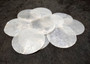 Capiz Shells Round Cut White Pearlescent Placuna Placenta (10 shells approx. 3 inch round) Windowpane Oysters for crafts decor & jewelry!