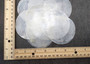 Capiz Shells Round Cut White Pearlescent Placuna Placenta (10 shells approx. 3 inch round) Windowpane Oysters for crafts decor & jewelry!