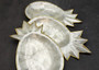 Gold Edged Pineapple Shaped Capiz Shell Tray (One shell dish approx. 8 inches) Adorable shell dish neat for any coastal home!
