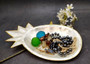 Gold Edged Pineapple Capiz Shell Tray (One shell dish approx. 9.75 inches) Decorative shell dish adding a tropical touch to any space!